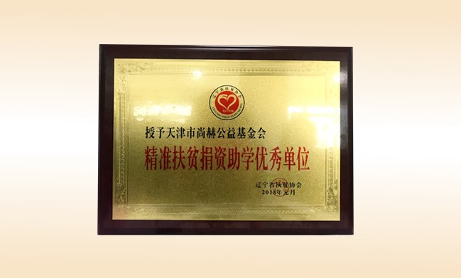 2018年1月-qy球友会公益基金会荣获-精准扶贫捐资助学优秀单位奖牌