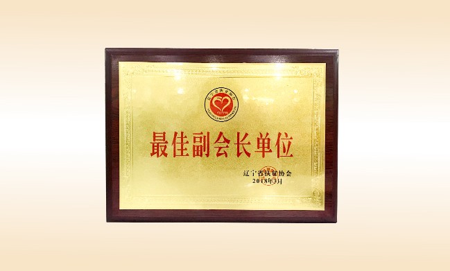 2018年3月-qy球友会公益基金会荣获-辽宁省扶贫协会颁发的最佳副会长单位奖牌
