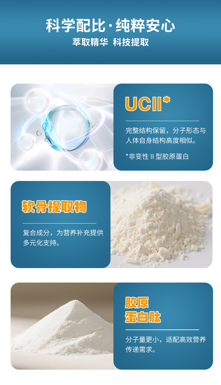 qy球友会非变性Ⅱ型胶原蛋白营养粉